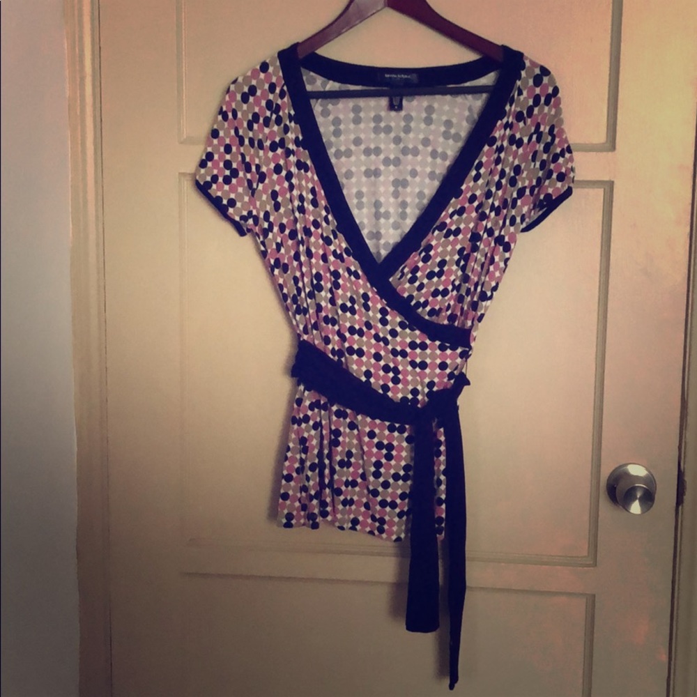 Banana republic wrap blouse M